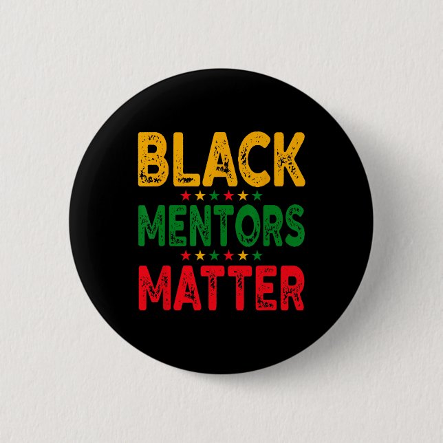Schwarze Geschichtsmonat Mentoren Problem Afroamer Button (Vorderseite)