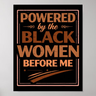 Schwarze Geschichtsmonat-Shirts Frauen Männer Kind Poster