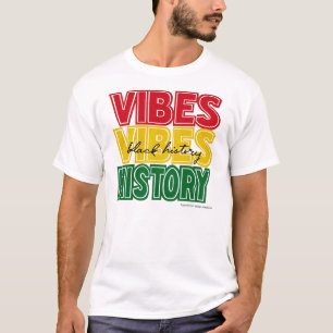 Schwarze Geschichtsstimmung Inspiratives Grafikdes T-Shirt