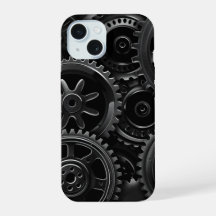 Schwarze Getriebe-Matrix-Handyhülle