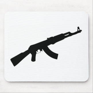 schwarze Gewehr ak 47 Ikone Mousepad