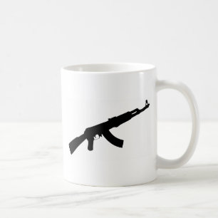 schwarze Gewehr ak 47 Ikone Tasse