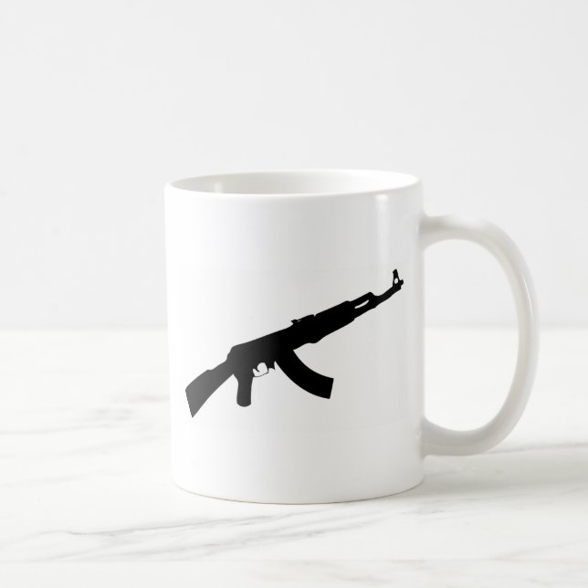 schwarze Gewehr ak 47 Ikone Tasse (Rechts)
