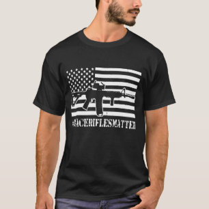 Schwarze Gewehr-Angelegenheit T-Shirt