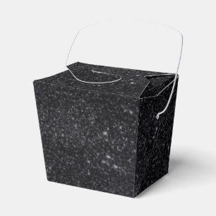 Schwarze Glitzern Geschenkschachtel