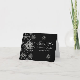 Schwarze, glitzernde LOOK-Schneeglöckchen Dankeska Dankeskarte