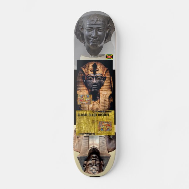 SCHWARZE GLOBALE GESCHICHTE Skateboard (Vorderseite)