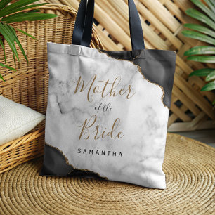 Schwarze Gold-Achat-Marmor-Mutter der Braut