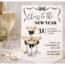Schwarze Gold Champagner feiert Silvesterparty