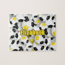 Schwarze Gold-Mannschaft Farben Jungs Fußball