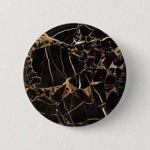 Schwarze Gold-Marmor - Auf Wunsch Text hinzufügen Button