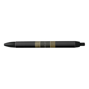 Schwarze Gold Minimal Conceptual Geometry Name Whi Kugelschreiber