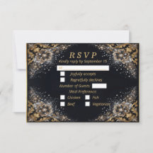 Schwarze Gold-Perlen-Diamant-Bogen-Luxus-Formality