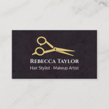 Schwarze Gold Schere Moderner Friseur - Make-up
