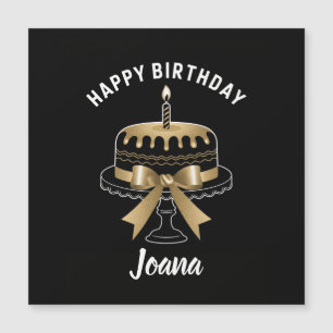 Schwarze & Goldene Alles Gute zum Geburtstag Karte