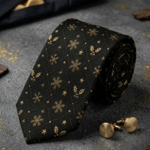 Schwarze & goldene himmlische Schneeflocke