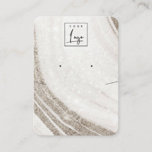 Schwarze goldene Marmorplatte Visitenkarte