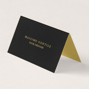 Schwarze Goldfarbe Professionell Trendig Visitenkarten