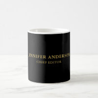 Schwarze Goldfarben Beruflich Trendy Moderne Schli