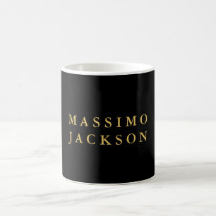 Schwarze Goldfarben Professioneller Trend Minimali Kaffeetasse