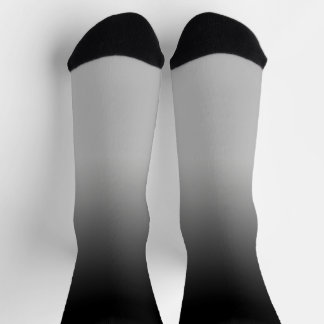 Schwarze Gradient Ombré Crew Socken