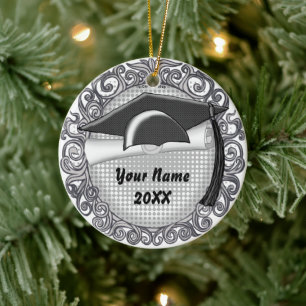 Schwarze Graduierung Keramik Ornament