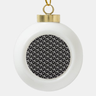 Schwarze Graue Ebene Flugzeuge Pilot Flugzeug Luft Keramik Kugel-Ornament