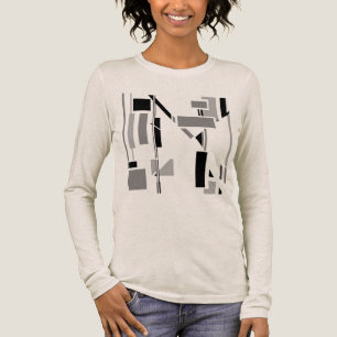 Schwarze Graue Elektroden-ähnliche südwestliche ge Tri-Blend Shirt
