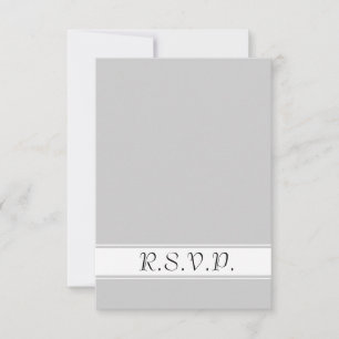 Schwarze graue Schnurrbärte RSVP Karte