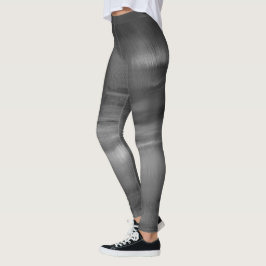 Schwarze graues Weiß-abstrakte Tanz-Leggings Leggings