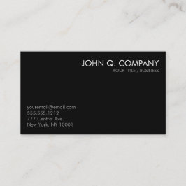 Schwarze graues Weiß-minimale grundlegende Visitenkarte