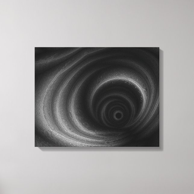 Schwarze Gravitation Leinwanddruck (Vorderseite)