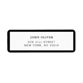 Schwarze Grenze Formelle Rücksendeadresse