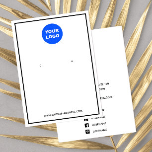 Schwarze Grenze Logo-weiße Ohrenanzeige