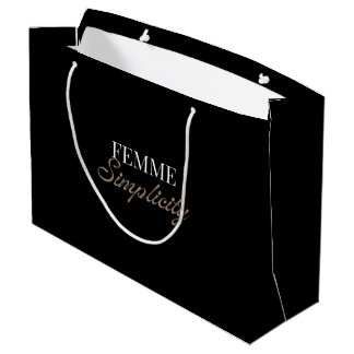 Schwarze große Geschenktüte