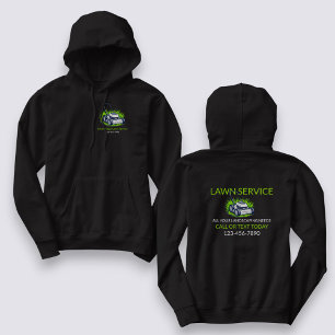Schwarze grüne Rasenpflege- und Dienstleistungsfac Hoodie