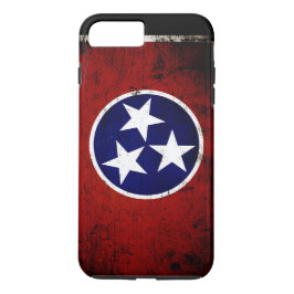 Schwarze Grunge-Tennessee-Staats-Flagge Case-Mate iPhone Hülle