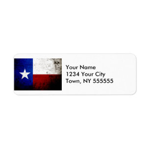 Schwarze Grunge-Texas-Staats-Flagge