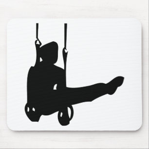 schwarze Gymnastikone Mousepad