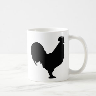 schwarze Hahnikone Tasse