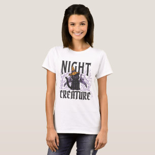 Schwarze Halloween-Kitty-Nachtkreatur T-Shirt