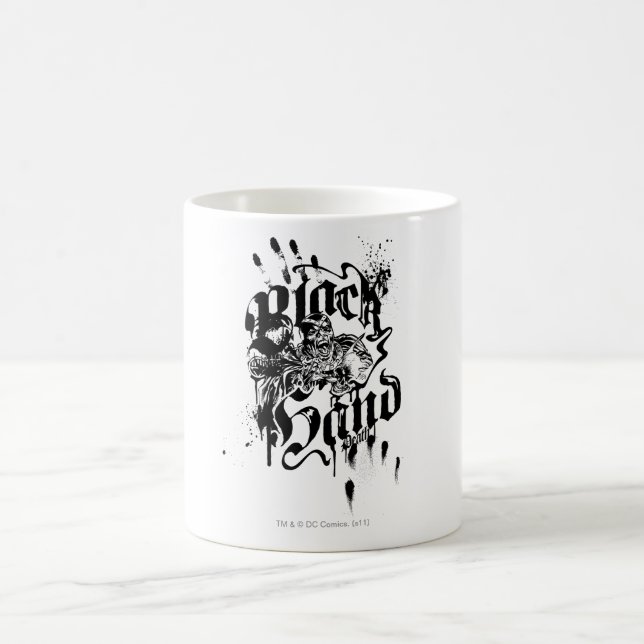 Schwarze Hand - Collage Kaffeetasse (Mittel)