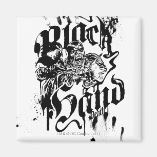 Schwarze Hand - Collage Magnet