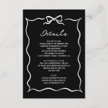 Schwarze Hand gezeichneter weißer Bogen Hochzeitsd