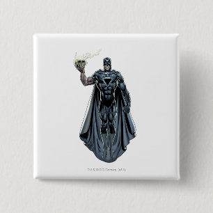 Schwarze Hand mit Schädel 2 Button