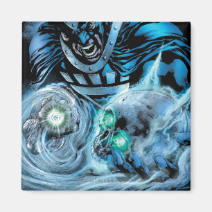 Schwarze Hand mit Schädel-Platte Magnet