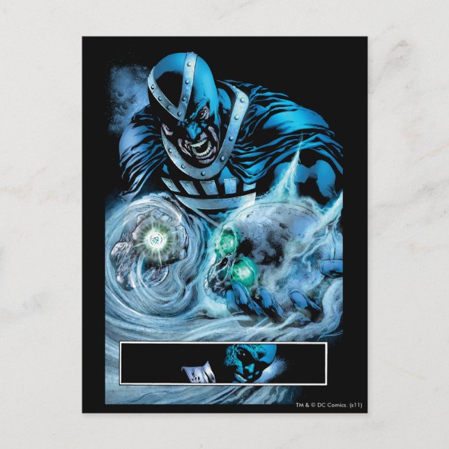 Schwarze Hand mit Schädel-Platte Postkarte (Vorderseite)