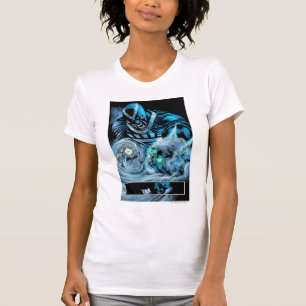 Schwarze Hand mit Schädel-Platte T-Shirt