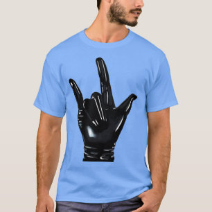 Schwarze Handschuhe Liebe T-Shirt