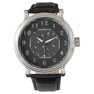 Schwarze Hanky-Uhr Armbanduhr